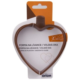 Grupa Orion Sp. z o.o. Forma do Jajek ORION SILLINIE Serce Silikonowa z Uchwytem do Zmywarki