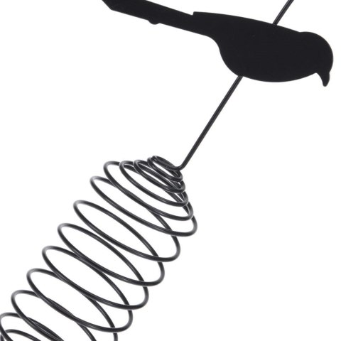 Grupa Orion Sp. z o.o. Karmnik dla ptaków na kule tłuszczowe zawieszany czarny metalowy 30 cm