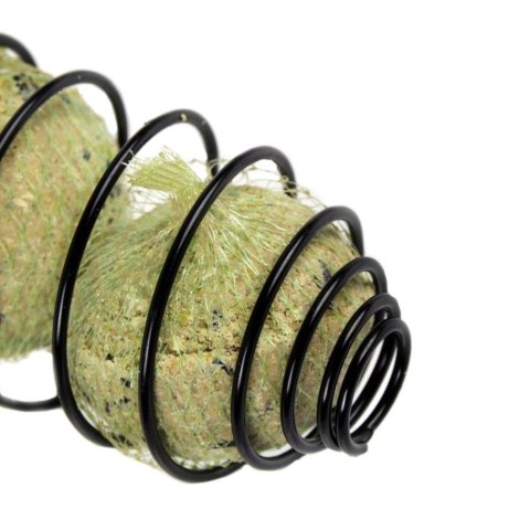 Grupa Orion Sp. z o.o. Karmnik dla ptaków na kule tłuszczowe zawieszany czarny metalowy 30 cm