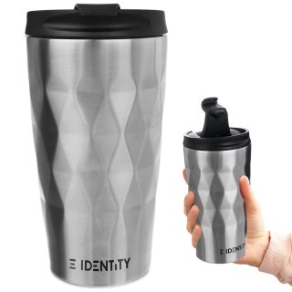 Grupa Orion Sp. z o.o. Kubek Termiczny Termos Bidon Puszka Srebrna ORION 430 ml