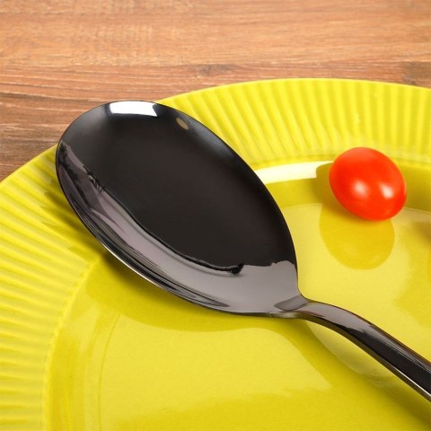 Grupa Orion Sp. z o.o. Łyżka do sałaty stalowa czarna BLACK 25 cm