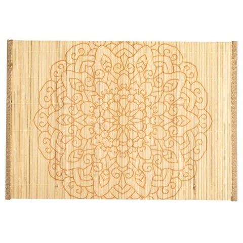 Grupa Orion Sp. z o.o. Podkładka na stół bambusowa prostokątna zwijana MANDALA 45x30 cm