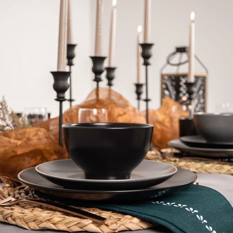 Grupa Orion Sp. z o.o. Miseczka salaterka ceramiczna czarna ALFA 600 ml