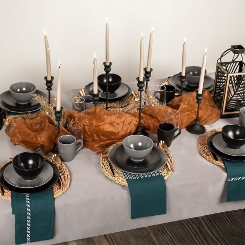 Grupa Orion Sp. z o.o. Miseczka salaterka ceramiczna czarna ALFA 600 ml