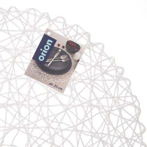 Grupa Orion Sp. z o.o. Podkładka na Stół Okrągła Papierowa Biała 35 cm ORION Ozdobna Koronka