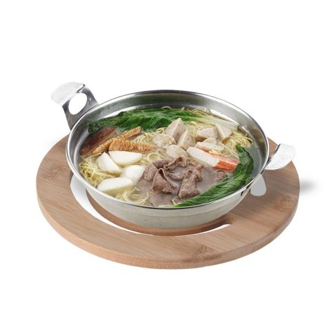 Grupa Orion Sp. z o.o. Podstawka pod Garnek Bambusowa EXCELLENT HOUSEWARE 20 cm Okrągła Ochronna