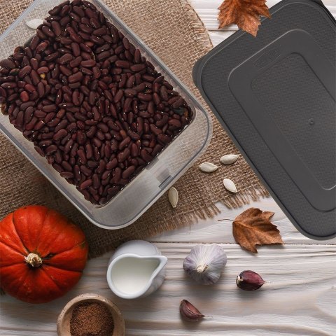 Grupa Orion Sp. z o.o. Pojemnik na Produkty Sypkie GREY 2,6 L ORION Uchwyt 23 x 16 x 10 cm