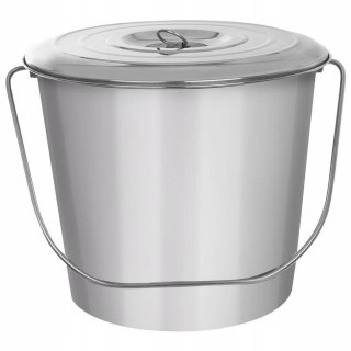 Grupa Orion Sp. z o.o. Wiadro do Żywności Stal Nierdzewna 12 L ORION z Pokrywką 30 x 27 cm