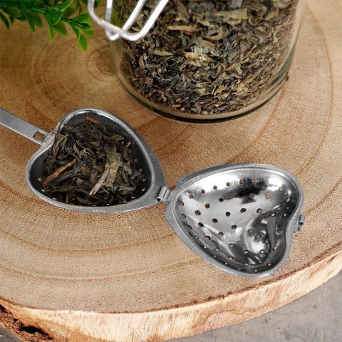 Grupa Orion Sp. z o.o. Sitko do Zaparzania Herbaty Serce Stal 14 x 4,5 cm Uchwyt VILDE