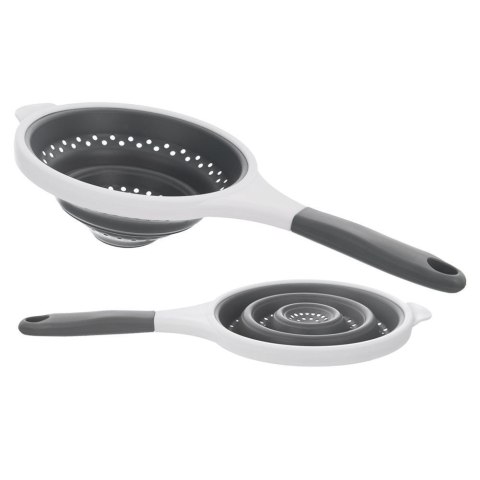 Grupa Orion Sp. z o.o. Cedzak Sitko z Uchwytem Kuchenne Silikonowe Składane Solidne ORION 20 cm