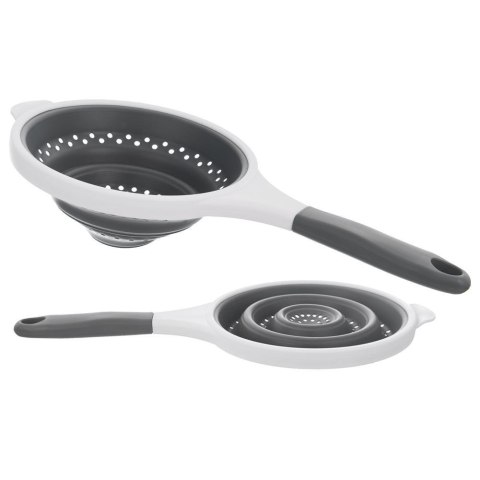 Grupa Orion Sp. z o.o. Cedzak Sitko z Uchwytem Kuchenne Silikonowe Składane Solidne ORION 25,5 cm