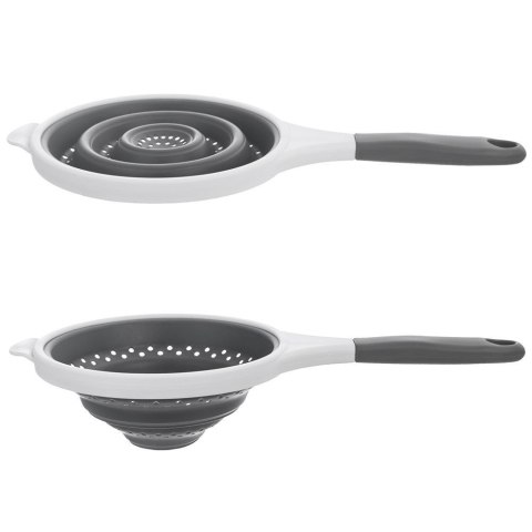 Grupa Orion Sp. z o.o. Cedzak Sitko z Uchwytem Kuchenne Silikonowe Składane Solidne ORION 25,5 cm