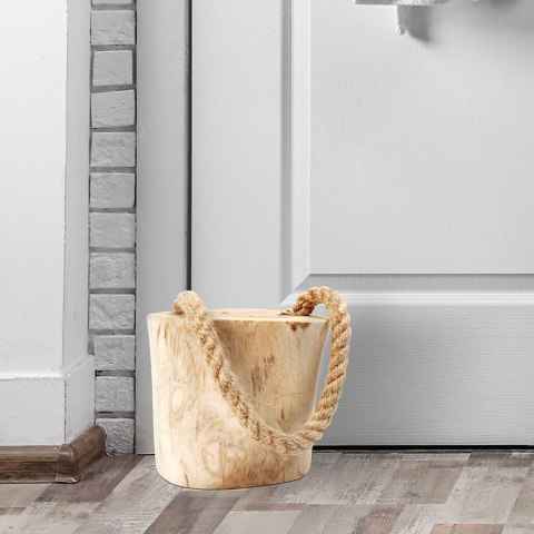 Grupa Orion Sp. z o.o. Stoper odbojnik ogranicznik do drzwi drewniany z liną 15 cm