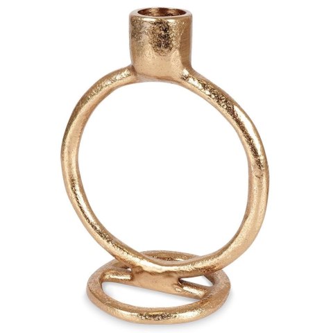 Grupa Orion Sp. z o.o. Świecznik Aluminiowy Złoty Stojak na Świeczkę HOME STYLING COLLECTION 15cm