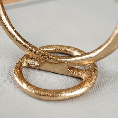 Grupa Orion Sp. z o.o. Świecznik Aluminiowy Złoty Stojak na Świeczkę HOME STYLING COLLECTION 15cm