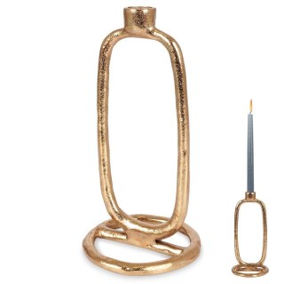 Grupa Orion Sp. z o.o. Świecznik Dekoracyjny Ozdobny Aluminiowy Złoty ORION 24 cm