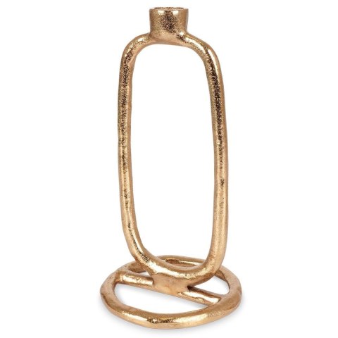 Grupa Orion Sp. z o.o. Świecznik Dekoracyjny Ozdobny Aluminiowy Złoty ORION 24 cm