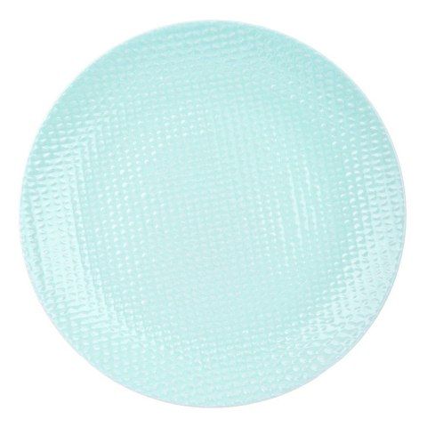 Grupa Orion Sp. z o.o. Talerz Deserowy Ceramiczny Zielony RELIEF 21 cm ORION Pastelowy