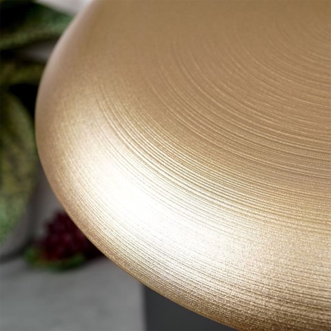 Grupa Orion Sp. z o.o. Talerz Obiadowy Płytki Szklany Złoty Dekoracyjny Ozdobny VILDE 32,5 cm