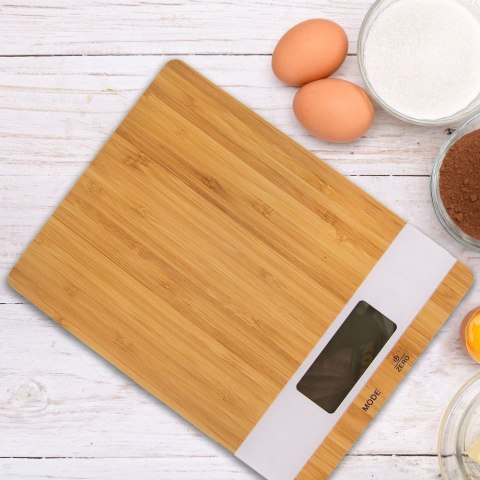 Grupa Orion Sp. z o.o. Waga Kuchenna Bambusowa Cyfrowa 5 kg ORION Funkcja Tary 23 x 17 cm