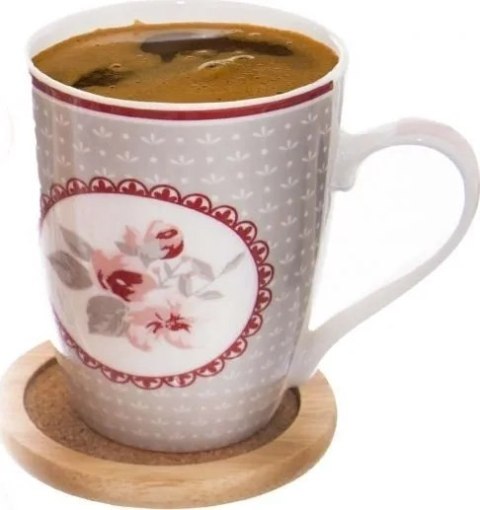 Grupa Orion Sp. z o.o. Podstawki pod Kubek Drewniane z Stojakiem ORION 6 szt.