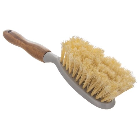 Grupa Orion Sp. z o.o. Zmiotka z Szufelką 202 g ORION Uchwyt Bambusowy Gumowy Rant Szara