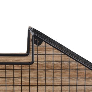 Grupa Orion Sp. z o.o. Czarny wieszak kuchenny na ściereczki ręczniczki łazienkowy do garderoby reling haczyki