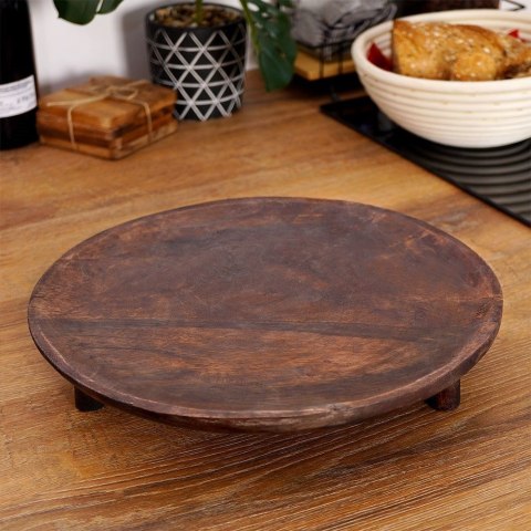 Grupa Orion Sp. z o.o. Deska do serwowania drewniana na nóżkach 30 cm