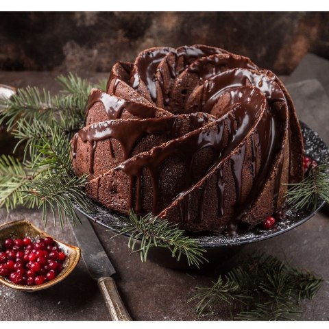 Grupa Orion Sp. z o.o. Forma do Pieczenia Babki z Kominem Nieprzywierająca Solidna ORION 24 cm