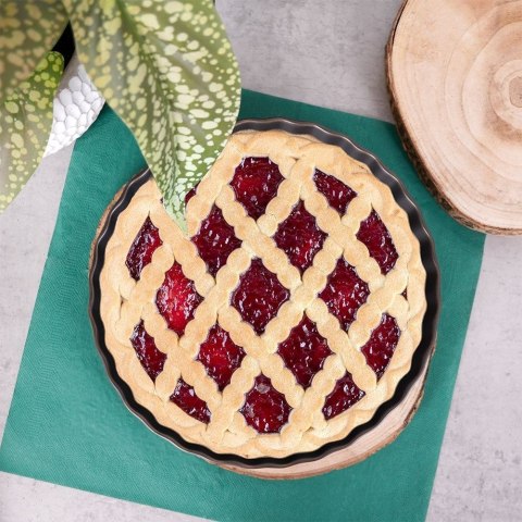 Grupa Orion Sp. z o.o. Forma do tarty okrągła porcelanowa czarna 25 cm