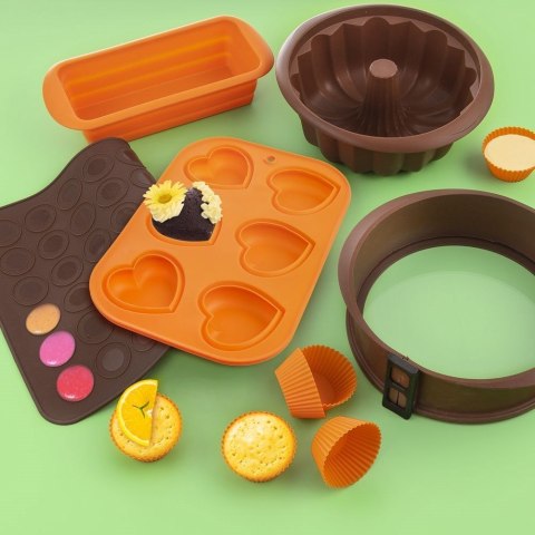 Grupa Orion Sp. z o.o. Forma do Pieczenia Babki z Kominem Silikonowa Nieprzywierająca ORION 26 cm