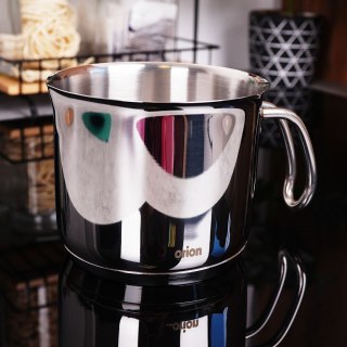 Grupa Orion Sp. z o.o. Garnek do Gotowania Mleka Indukcja z Uchwytem Wylewką Stalowy ORION 1 L