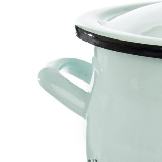 Grupa Orion Sp. z o.o. Garnek Emaliowany 2,3 L ORION Zielony LOUKA 16 cm z Pokrywką