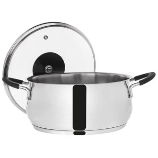 Grupa Orion Sp. z o.o. Garnek Stalowy 4 L ORION DALIE 22 cm Silikon Pokrywka Indukcja
