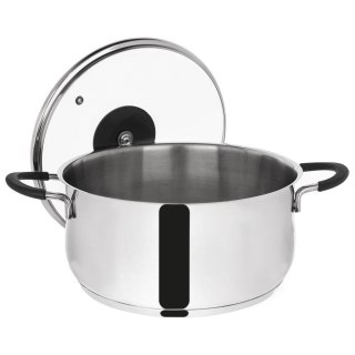 Grupa Orion Sp. z o.o. Garnek stalowy ze szklaną pokrywką DALIE 24 cm, 5,3 l