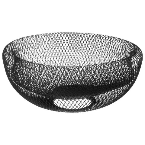 Grupa Orion Sp. z o.o. Koszyk na Owoce Metalowy Czarny VILDE Uniwersalny Praktyczny na Co Dzień