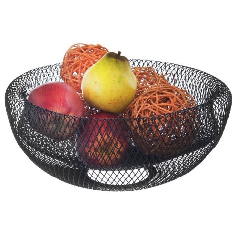Grupa Orion Sp. z o.o. Koszyk na Owoce Metalowy Czarny VILDE Uniwersalny Praktyczny na Co Dzień
