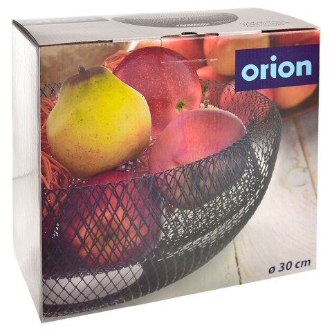 Grupa Orion Sp. z o.o. Koszyk na Owoce Metalowy Czarny VILDE Uniwersalny Praktyczny na Co Dzień