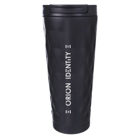 Grupa Orion Sp. z o.o. Kubek Termiczny Bidon Stalowy Nierdzewny Próżniowy Czarny ORION 500 ml