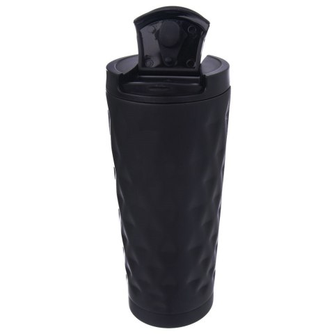Grupa Orion Sp. z o.o. Kubek Termiczny Bidon Stalowy Nierdzewny Próżniowy Czarny ORION 500 ml