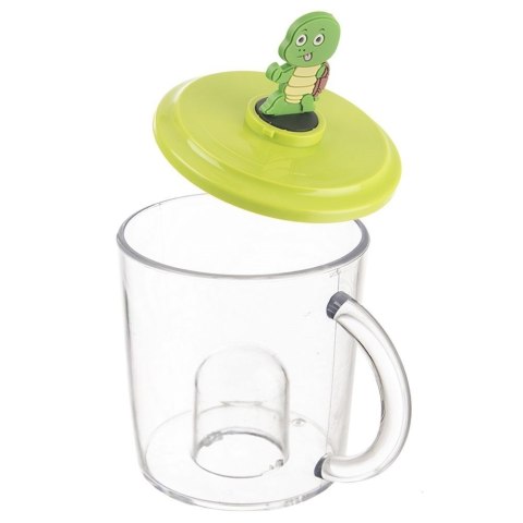 Grupa Orion Sp. z o.o. Kubek z Figurką dla Dziecka Żółw 240 ml ORION Tritan BPA Free do Zmywarki