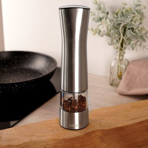 Grupa Orion Sp. z o.o. Młynek do Pieprzu i Soli Elektryczny Stalowy ORION 21,5 cm