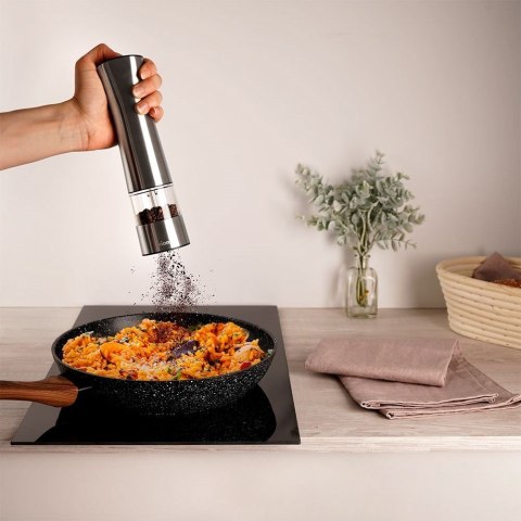 Grupa Orion Sp. z o.o. Młynek do Pieprzu i Soli Elektryczny Stalowy ORION 21,5 cm