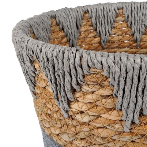 Grupa Orion Sp. z o.o. Osłonka na doniczkę wiklinowa szara 24,5x20 cm