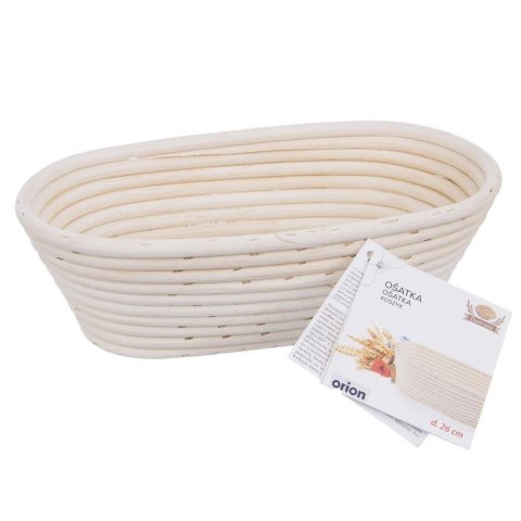 Grupa Orion Sp. z o.o. Koszyk do Wyrastania Ciasta na Chleb Rattanowy Solidny ORION 26 x 13 x 9 cm
