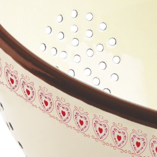 Grupa Orion Sp. z o.o. Cedzak Durszlak do Makaronu Warzyw Owoców Kuchenny Emaliowany ORION 20 cm