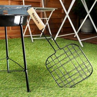 Grupa Orion Sp. z o.o. Ruszt do grillowania burgerów stalowy czarny nieprzywierający 21x49 cm