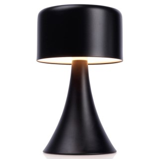 Vilde Lampka nocna LED metalowa czarna bezprzewodowa 20,5 cm