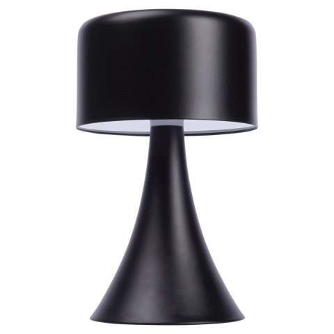 Vilde Lampka nocna LED metalowa czarna bezprzewodowa 20,5 cm