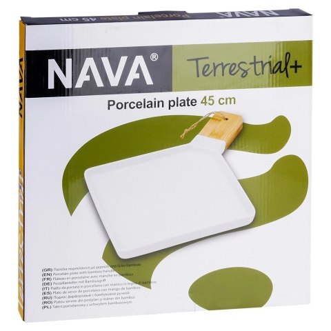 NAVA Talerz do serwowania porcelanowy TERRESTRIAL 44,5x35 cm